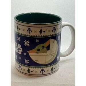 Star Wars Baby Yoda Ceramic Mug 20 Oz Dishwasher & Microwave Safe Holiday Patter